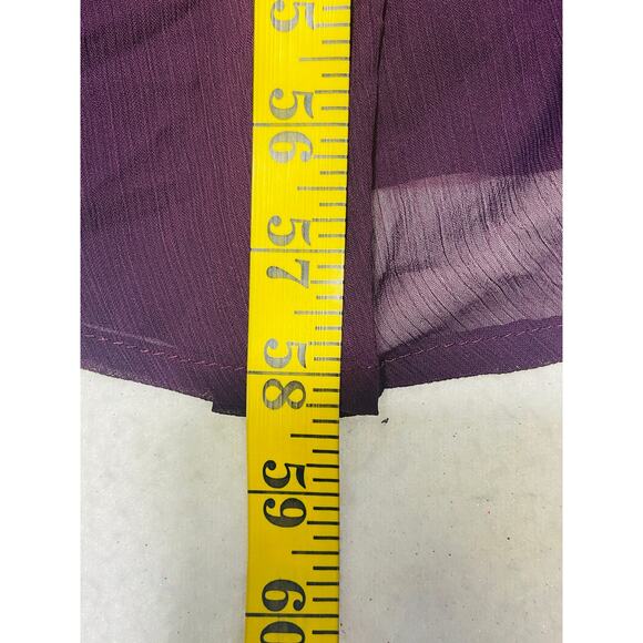 LULU'S S Enchant My Love Dark Purple V-Neck Long Sleeve Maxi Dress NEW B56 - Picture 6 of 10